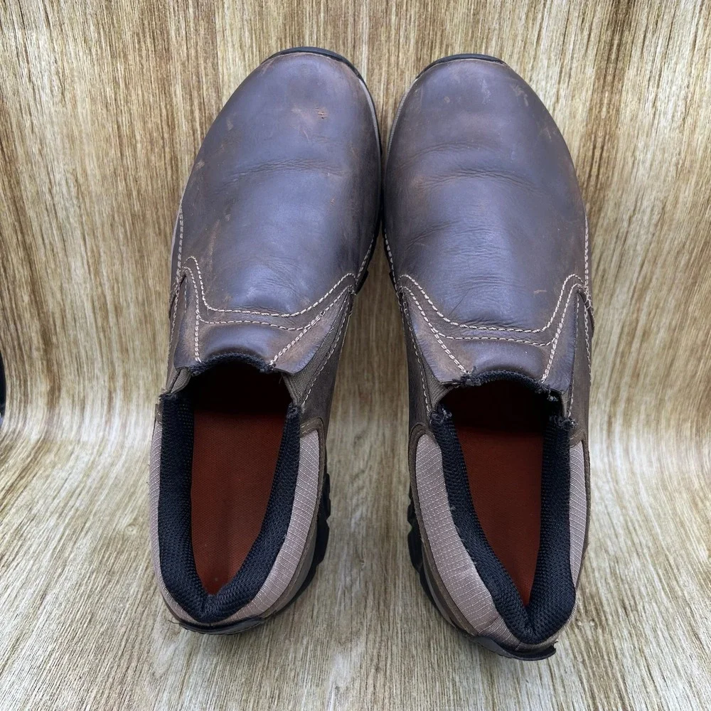 Merrell Moab Rover Men's Size 12 Kangaroo Brown Leather Slip On Vibram J21307